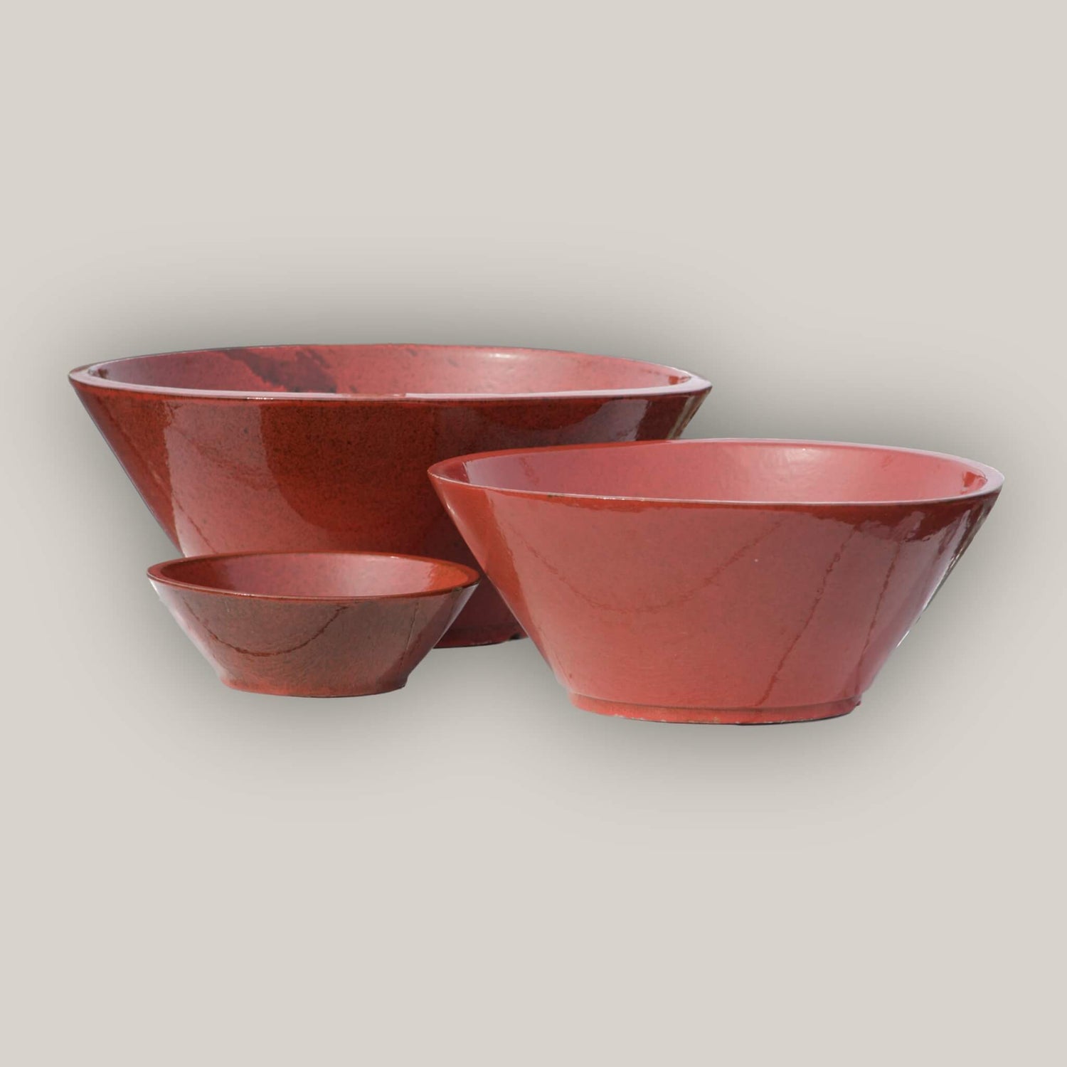 Collection of tabletop planters for indoor gardening