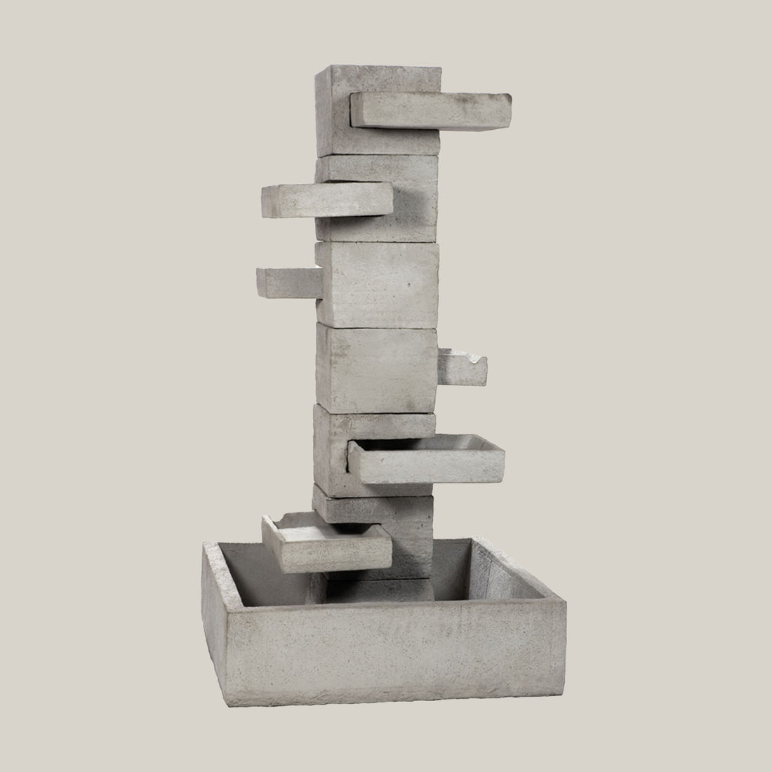 Concrete 6-tier Tray Fountain