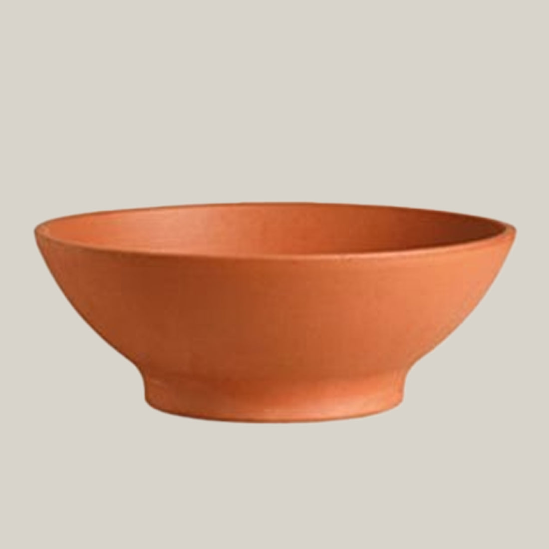 Terra cotta low bowl