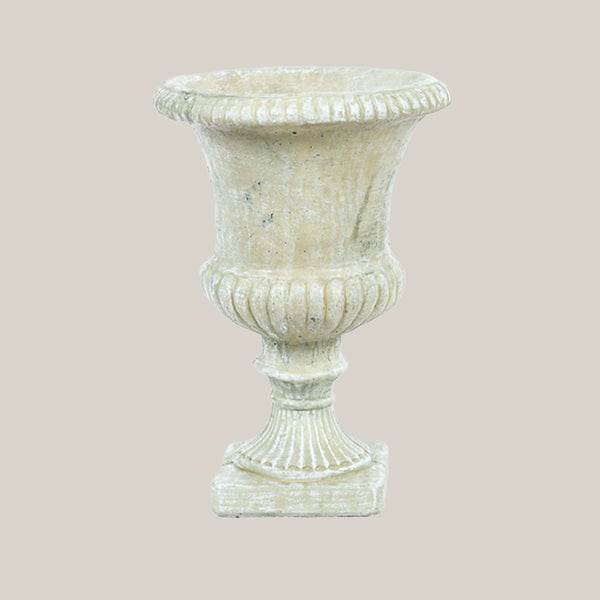 pedestal planter pots Pedestal Urn Planter with Fluted Design – Ten Thousand Pots