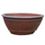 1-729R14FS - Iron Clay Rustic Low Bowl Ceramic Planter - FREE SHIPPING