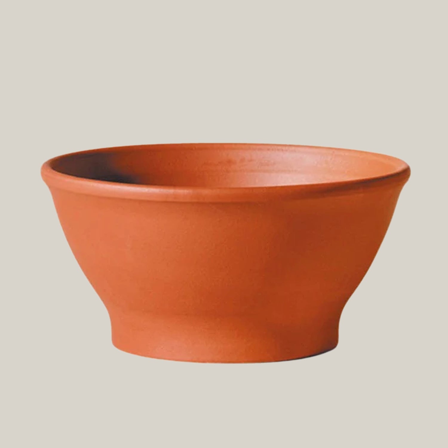 Terra cotta Smooth Bowl Planter 9&quot; - 12&quot;