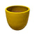 Atomic Yellow Tapered Round Ceramic Planter
