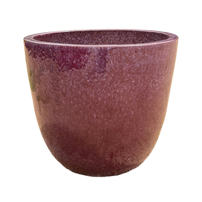 Falling Purple Tapered Round Ceramic Planter