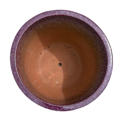 Falling Purple Tapered Round Ceramic Planter
