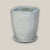 3052L2 - Vanilla Tapered Square Planter with Saucer