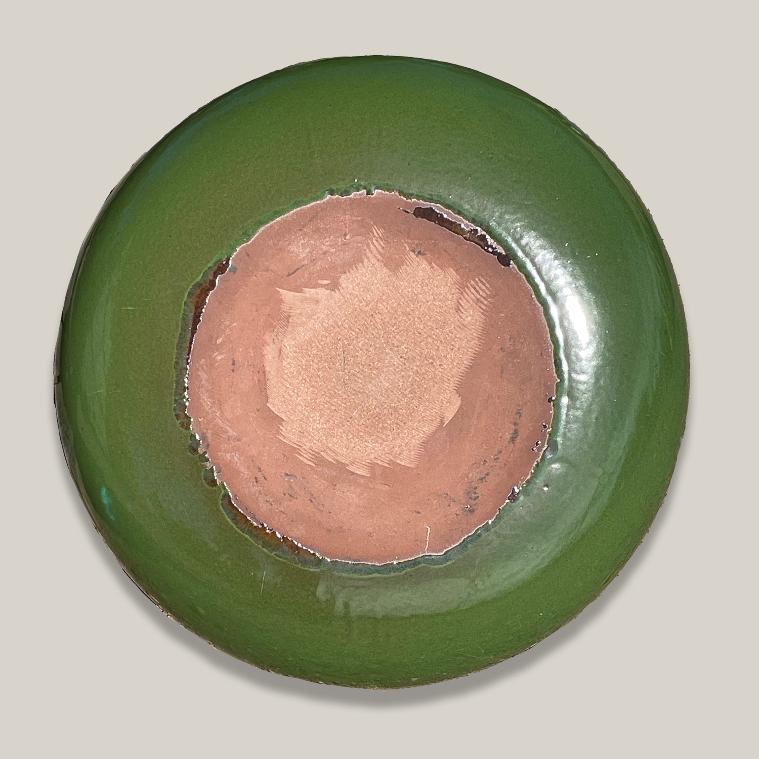 3106L39TFFS - Ceramic Bird Bath Bowl - Atomic Green