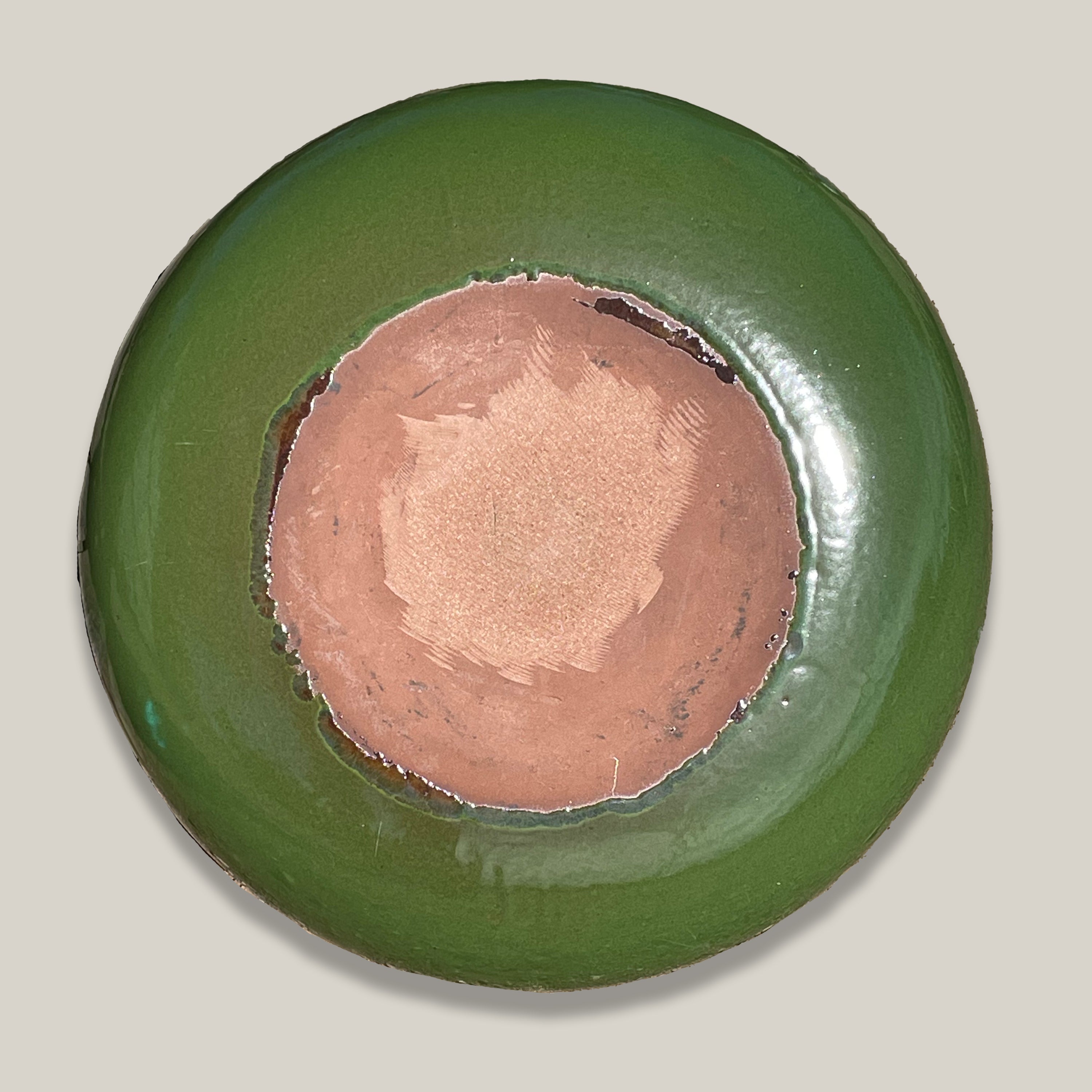 3106L39TFFS - Ceramic Bird Bath Bowl - Atomic Green