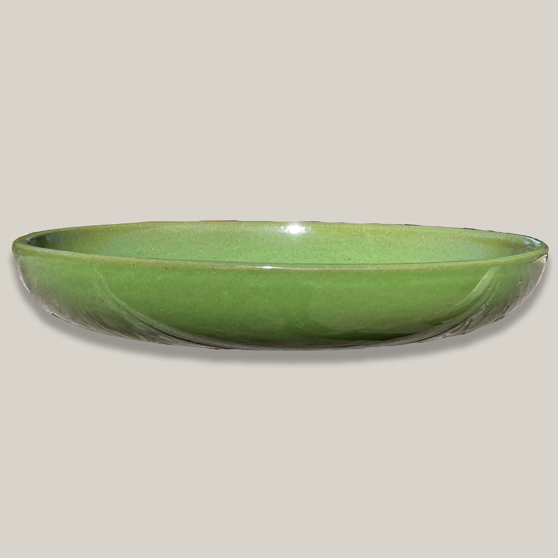 3106L39TFFS - Ceramic Bird Bath Bowl - Atomic Green