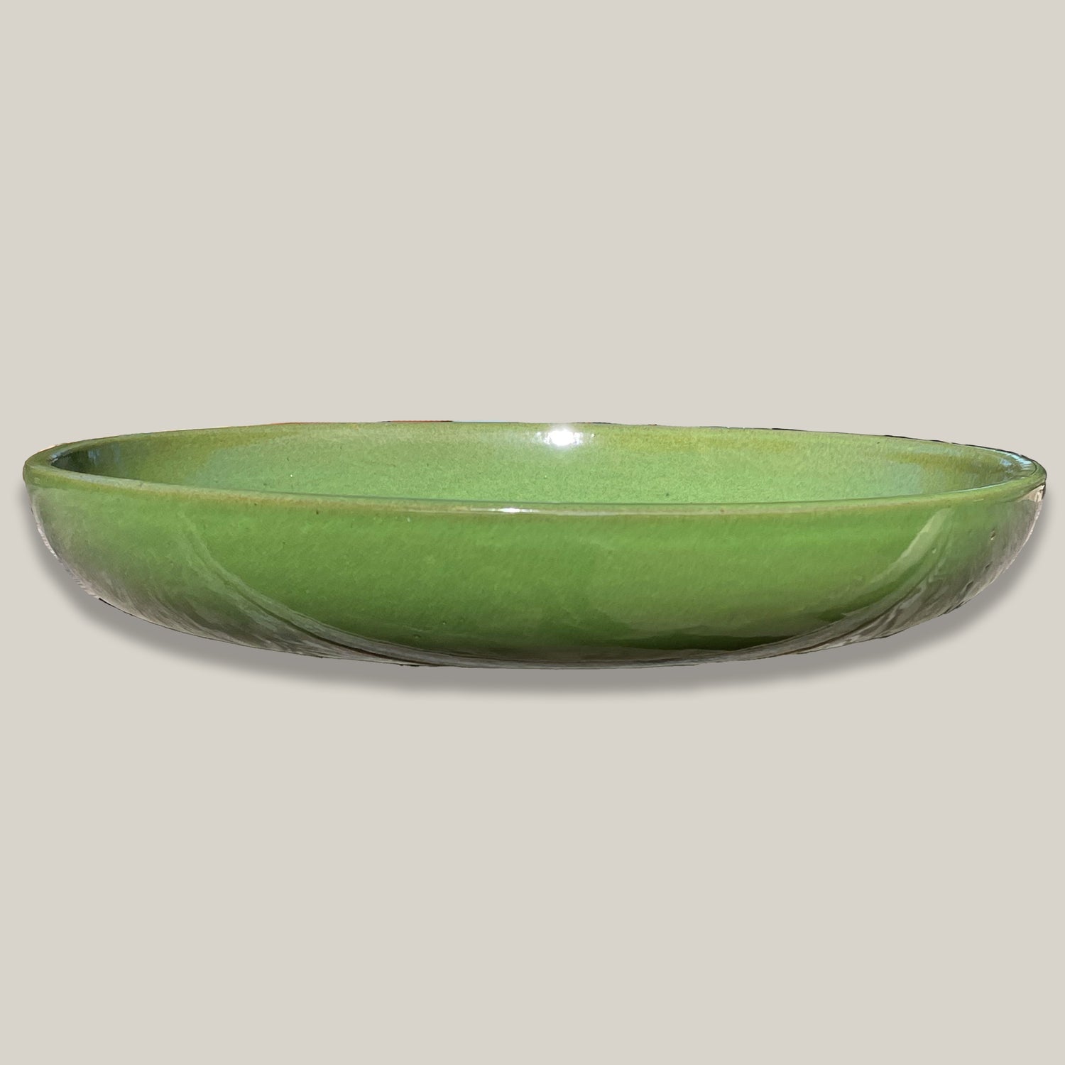3106L39TFFS - Ceramic Bird Bath Bowl - Atomic Green
