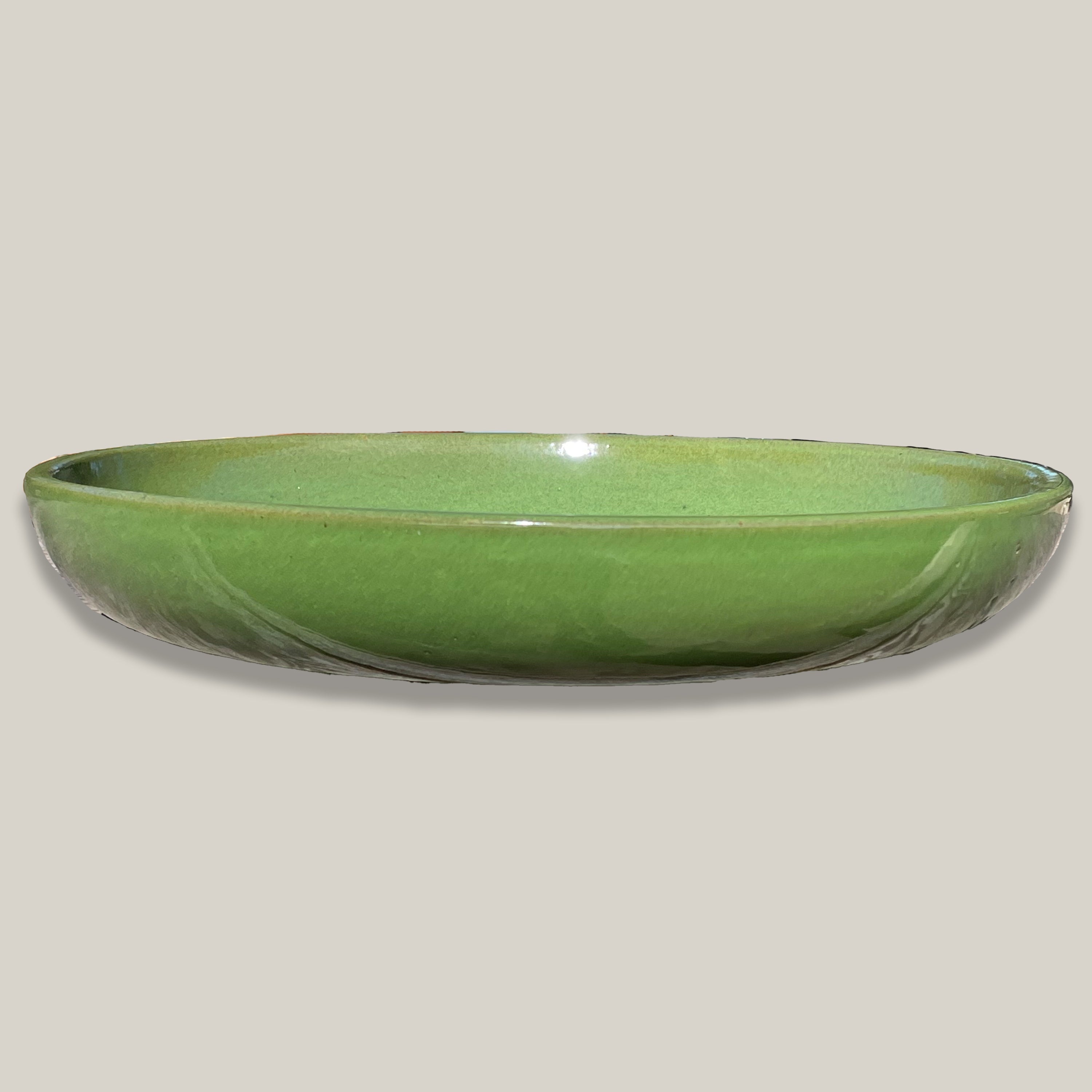 3106L39TFFS - Ceramic Bird Bath Bowl - Atomic Green