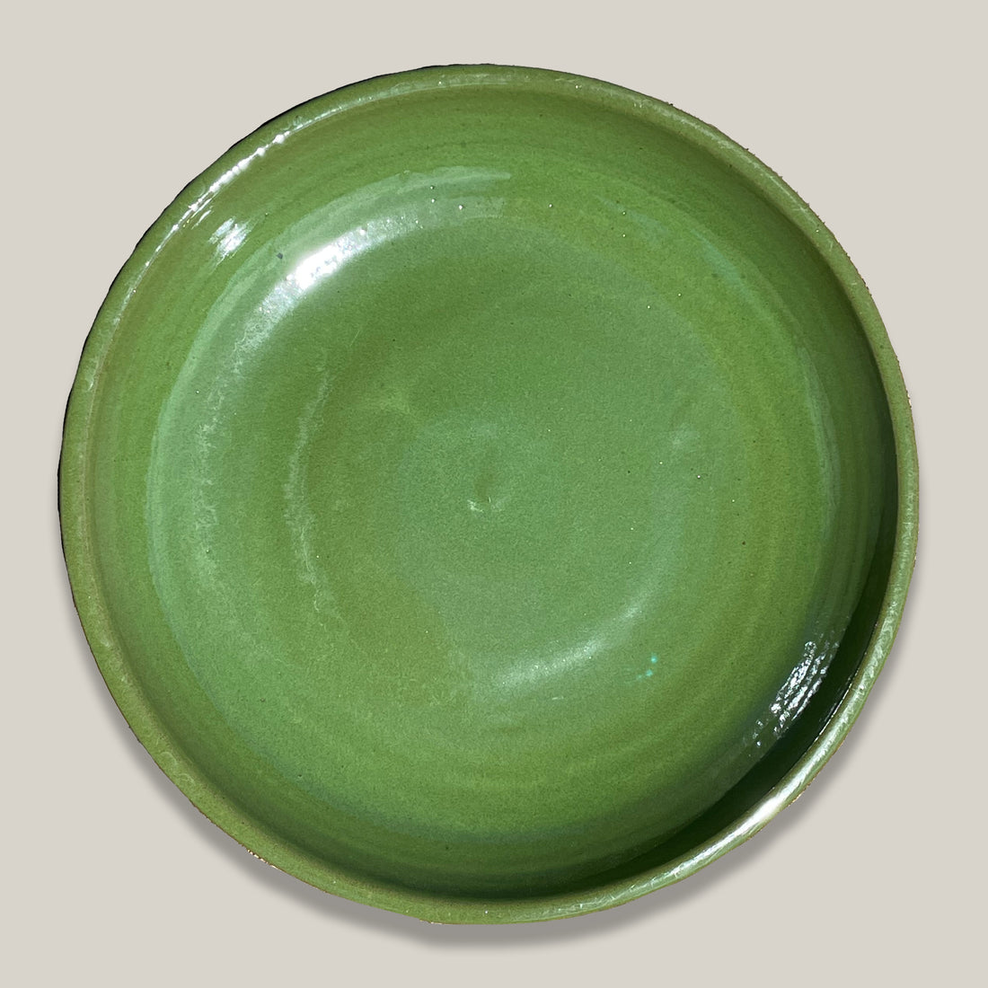 3106L39TFFS - Ceramic Bird Bath Bowl - Atomic Green