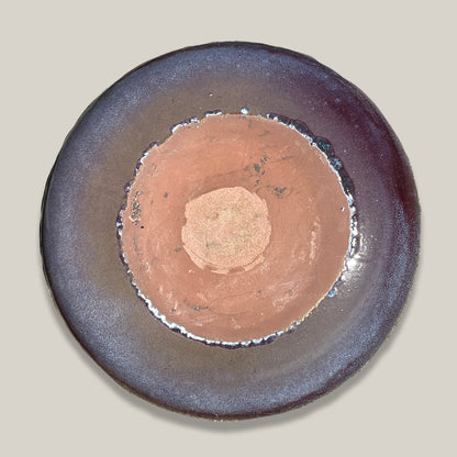 3106L72TFFS - Ceramic Bird Bath Bowl - Falling Purple