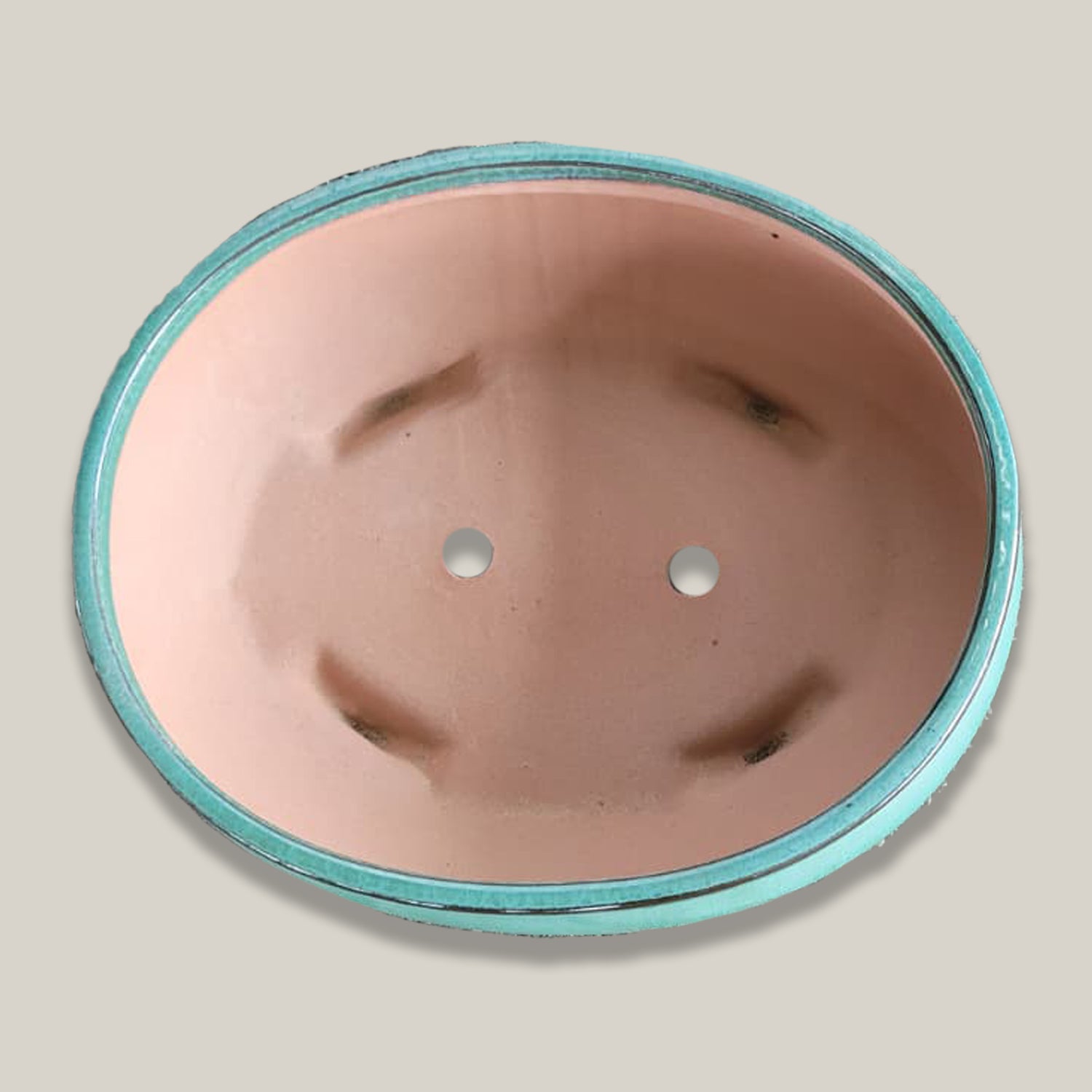 3113L5 - Jade Round Ceramic Bonsai Planter