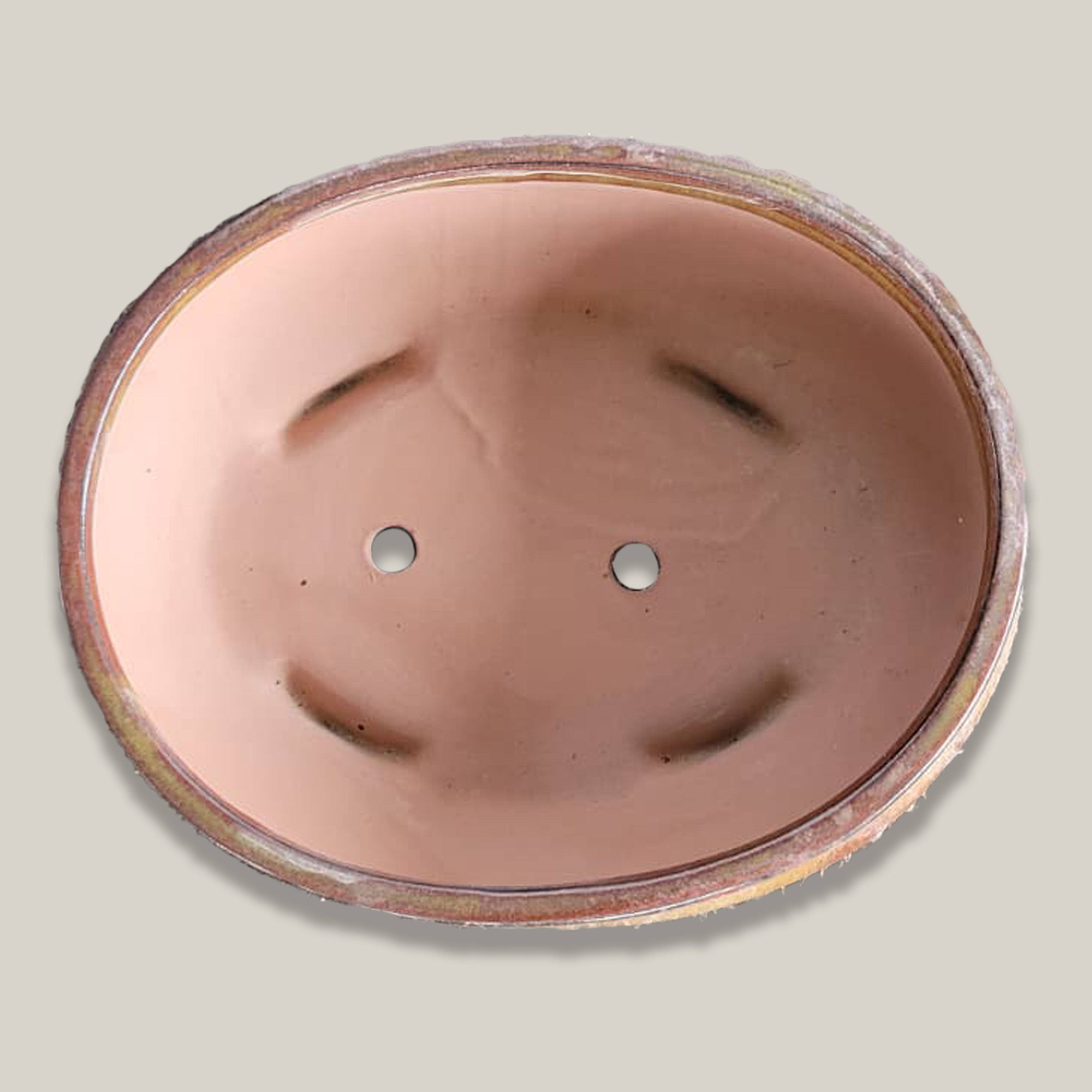 3113L9 - Oxide Round Ceramic Bonsai Planter