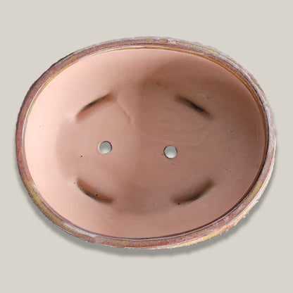 3113L9 - Oxide Round Ceramic Bonsai Planter
