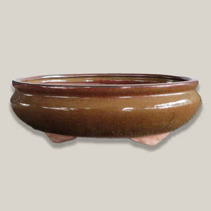 3113L9 - Oxide Round Ceramic Bonsai Planter