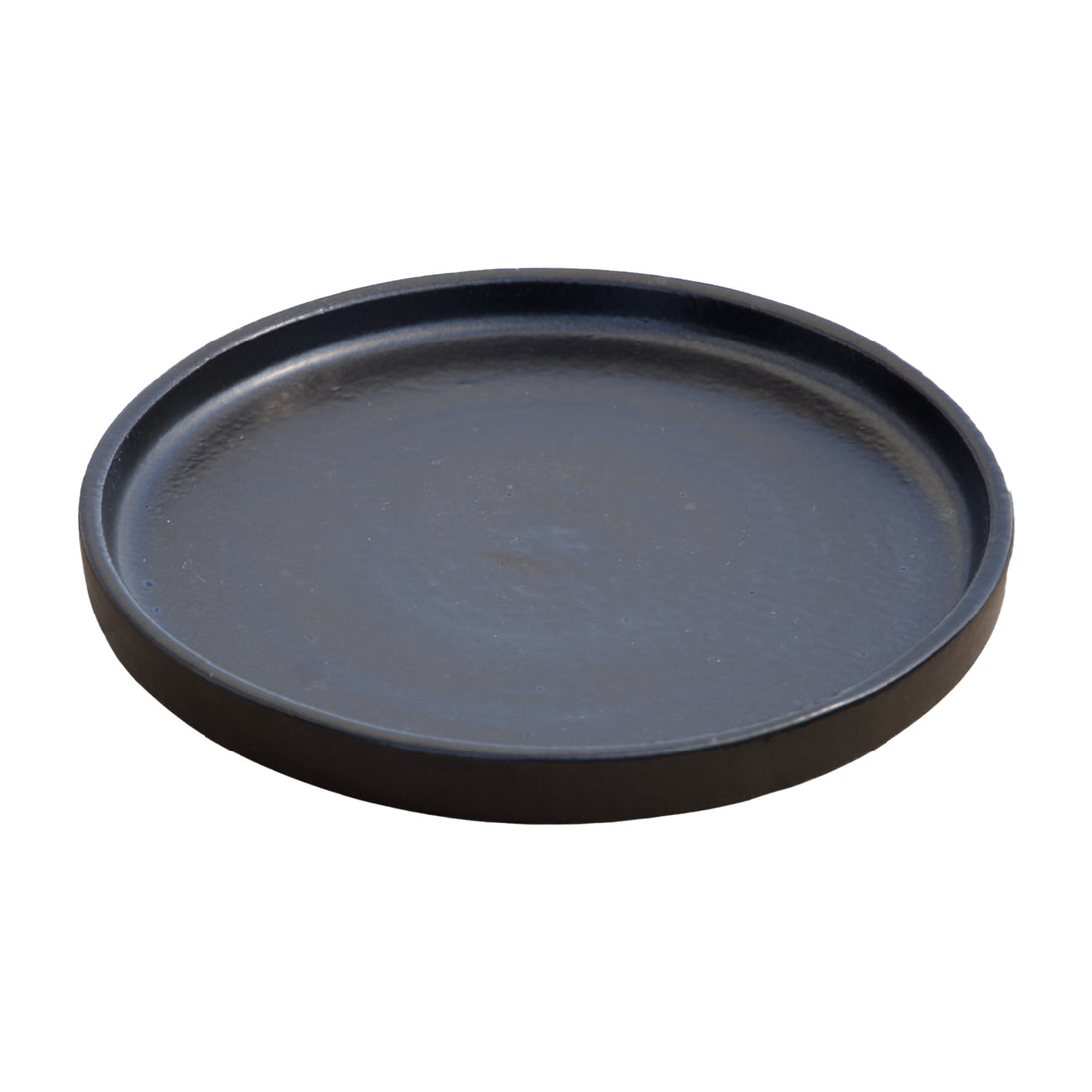 Round Black Ceramic Clay Plant Saucer