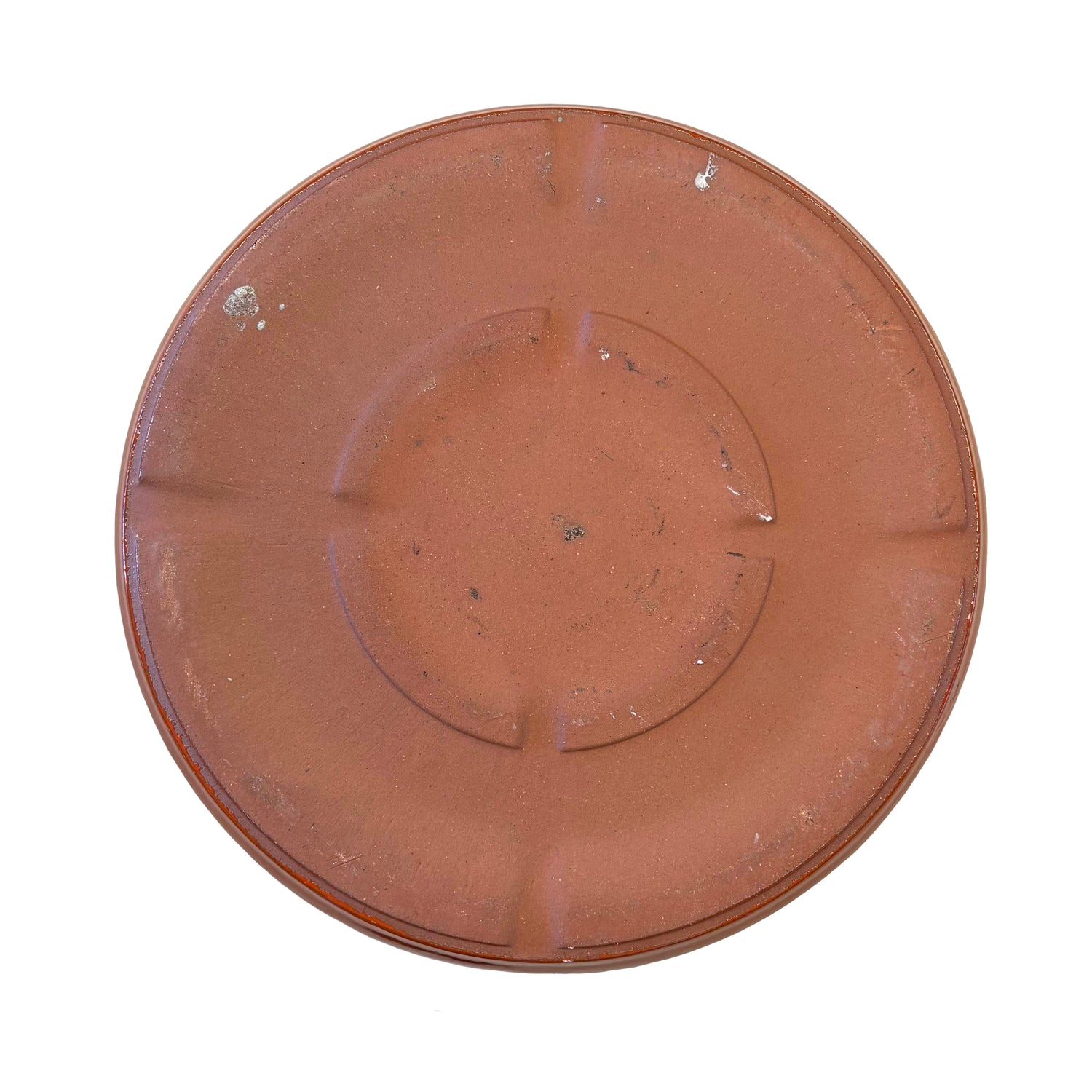 Tropical Orange Ceramic Clay Plant Saucer