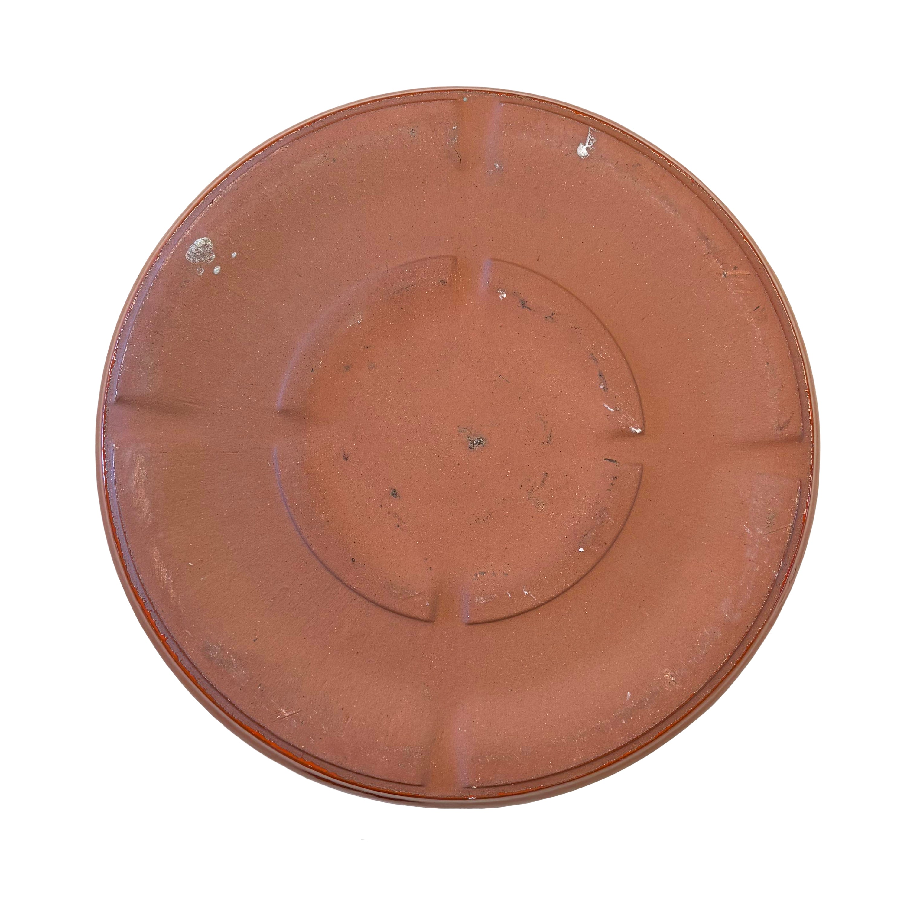 Tropical Orange Ceramic Clay Plant Saucer