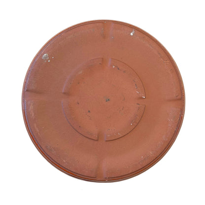 Tropical Orange Ceramic Clay Plant Saucer