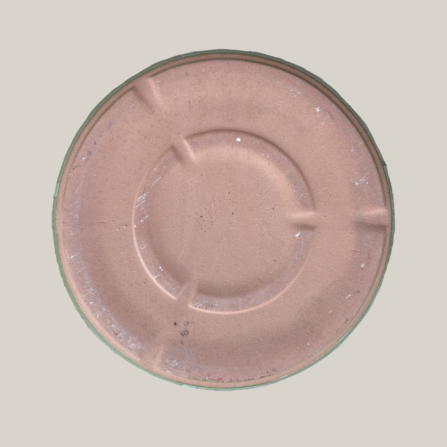 3125L39FS - Round | Atomic Green Ceramic Plant Saucer | High Fired Ecofriendly Clay - Sizes 11.5"-19.5"