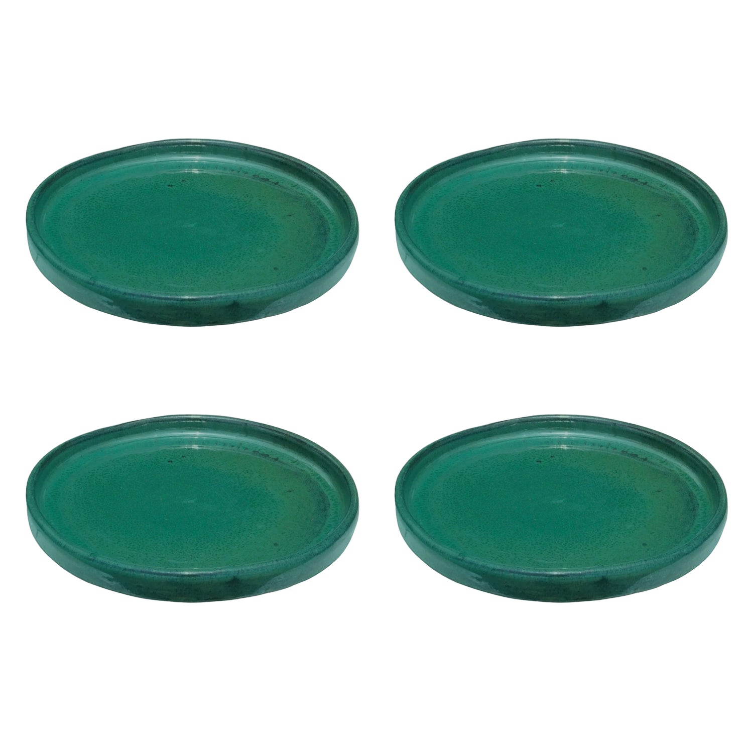 Round Jade Ceramic Clay Plant Saucer