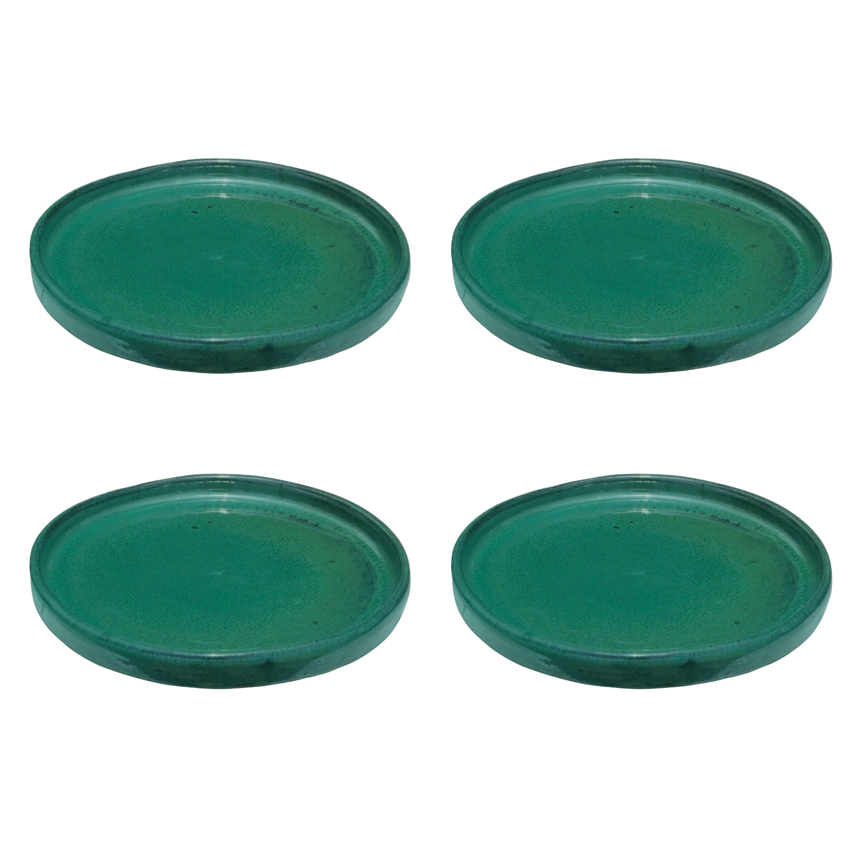 Round Jade Ceramic Clay Plant Saucer