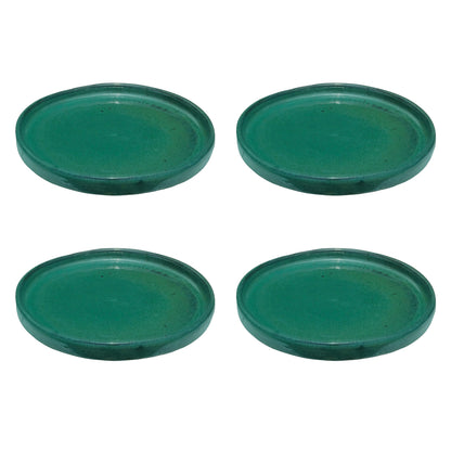 Round Jade Ceramic Clay Plant Saucer