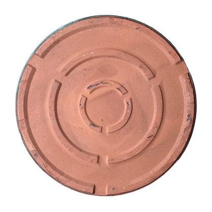 Round Teal Ceramic Plant Saucer
