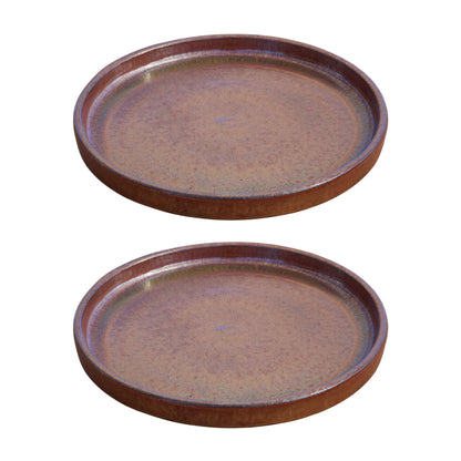 Round Oxide Ceramic Clay Plant Saucer