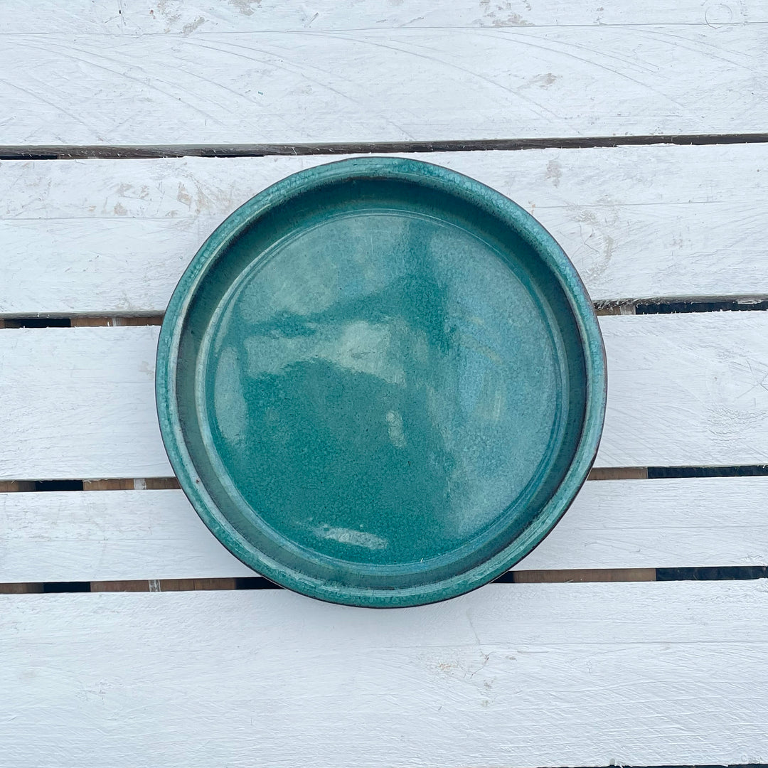 Jade Round Ceramic Plant Saucer