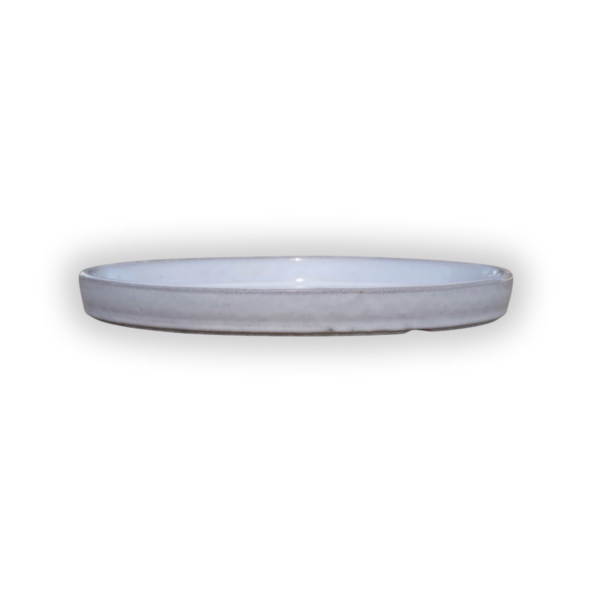 Round White Ceramic Clay Plant Saucer