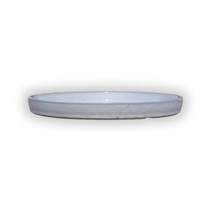 Round White Ceramic Clay Plant Saucer