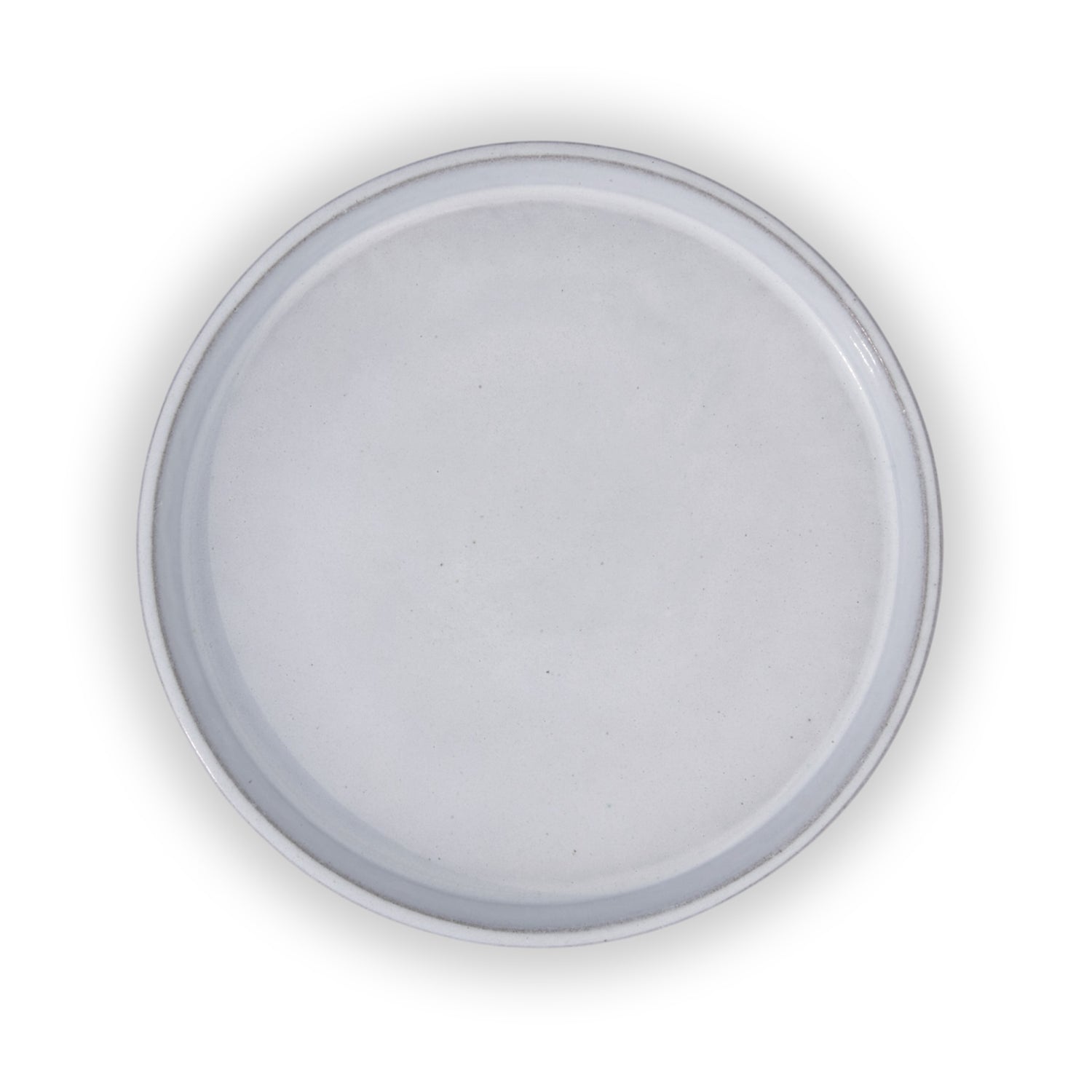Round White Ceramic Clay Plant Saucer