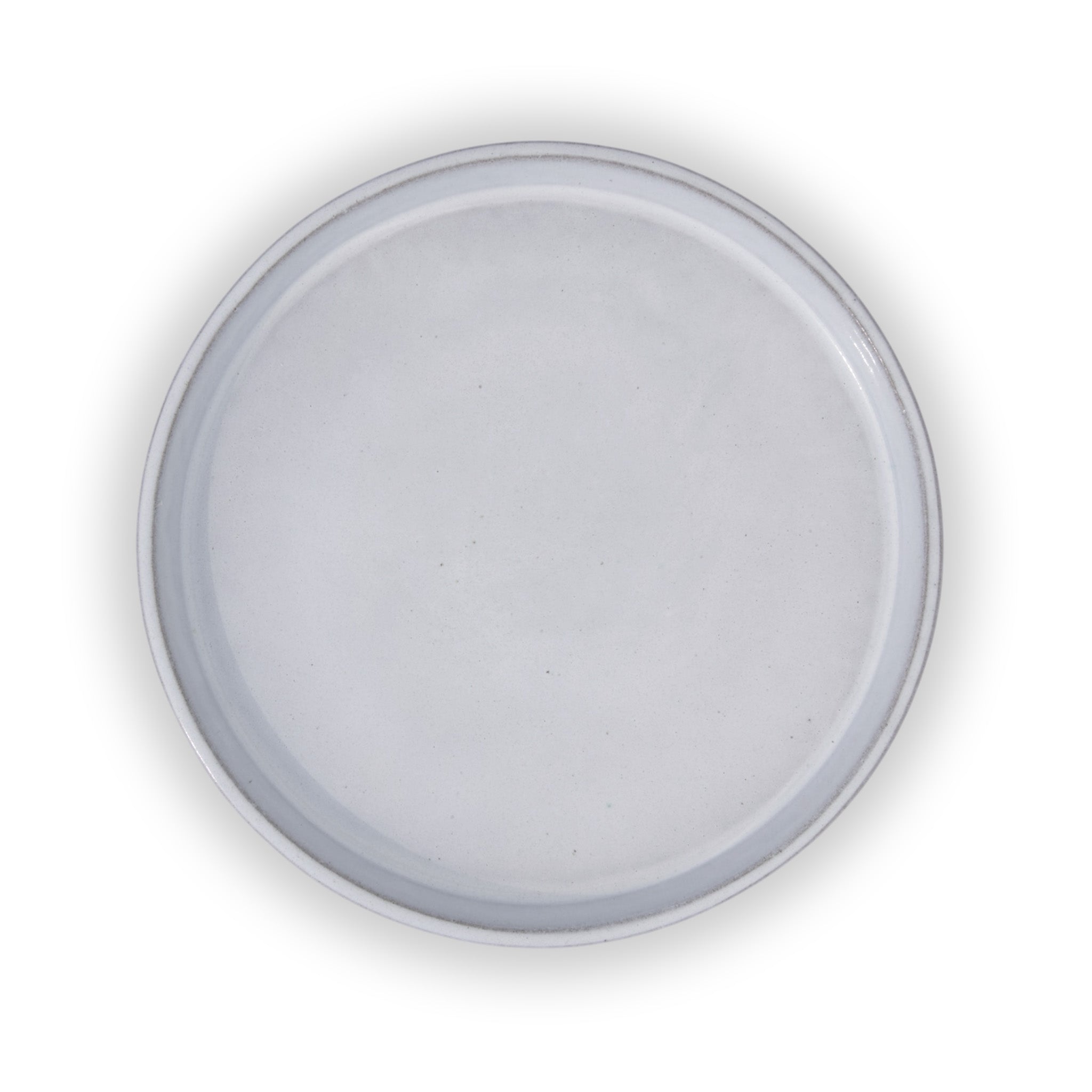 Round White Ceramic Clay Plant Saucer