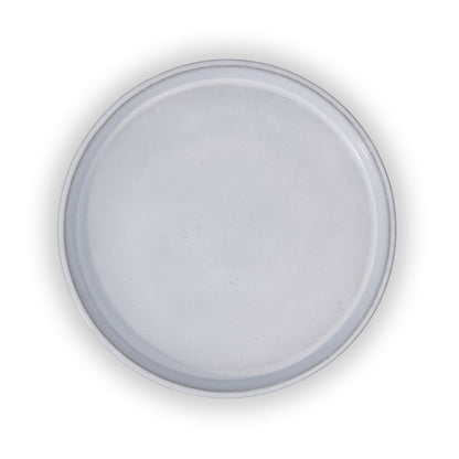 Round White Ceramic Clay Plant Saucer