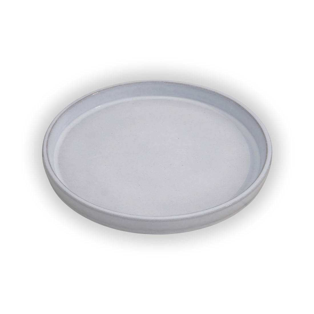 Round White Ceramic Clay Plant Saucer