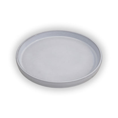 Round White Ceramic Clay Plant Saucer