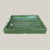 Square Atomic Green Ceramic Plant Saucer - Sizes 10"-15"
