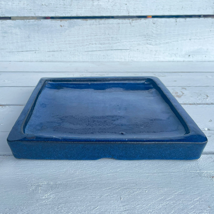 Dark Blue Square Planter Saucer - Ten Thousand Pots