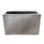 White glazed rectangular ceramic planter shown from a wide angled perspective, highlighting its clean lines and smooth glossy finish.