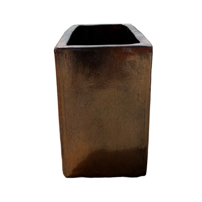 Oxide Glazed Rectangular Ceramic Planter