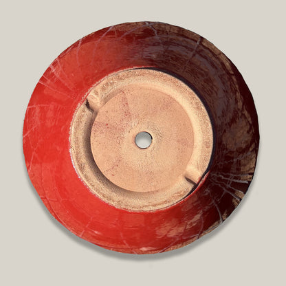 372L14FS - Bright Red Low Wide Planter-FREE SHIPPING