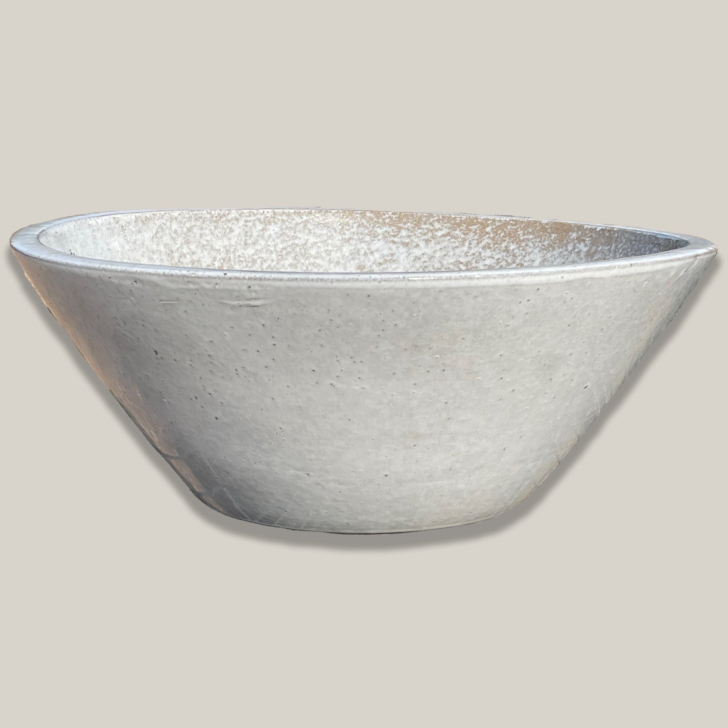 372L4FS - White Low Wide Planter-FREE SHIPPING