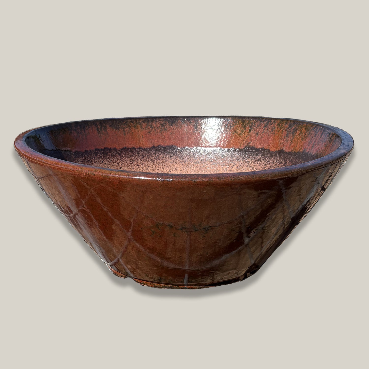 wide low planter pot Low Wide Planter