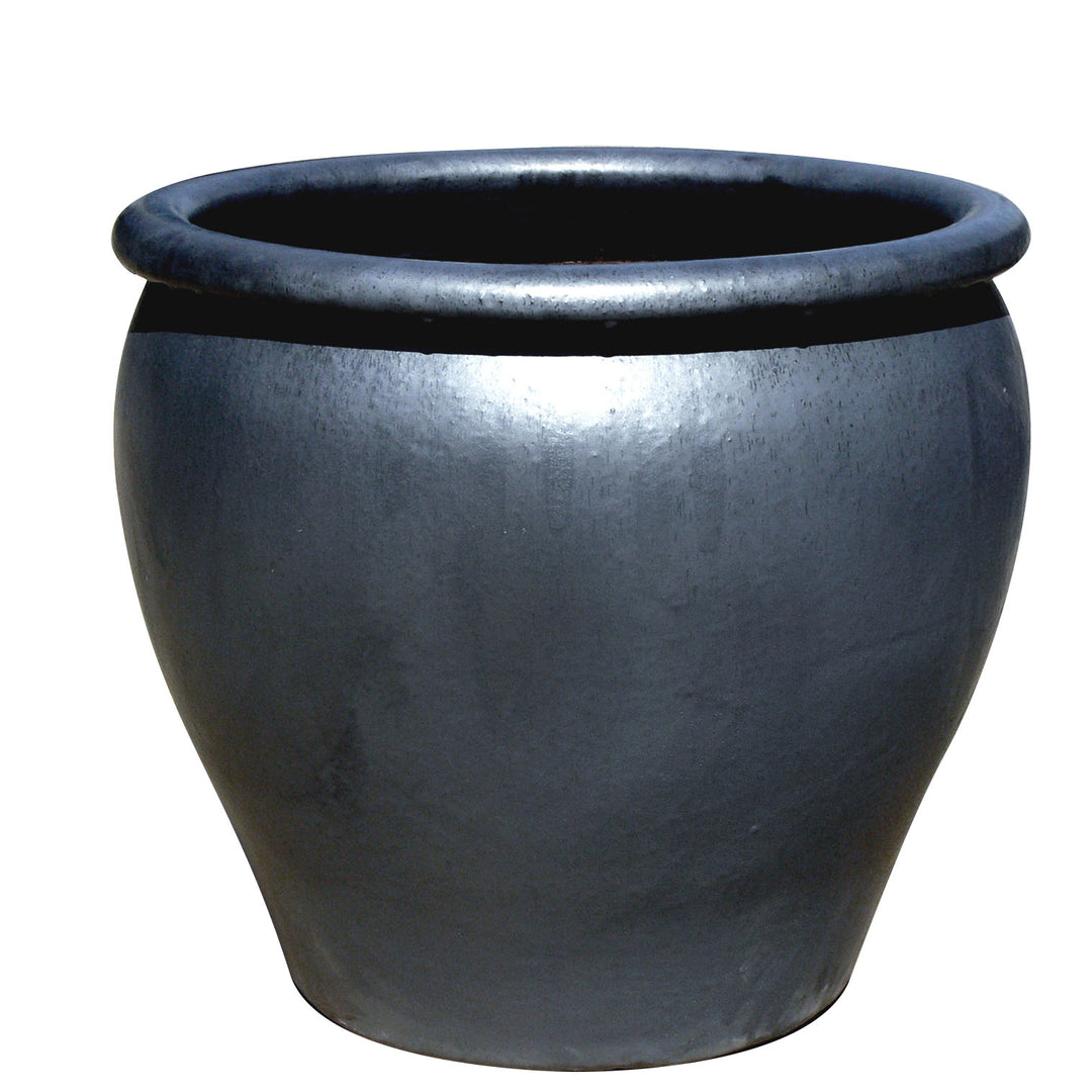 Graphite Fish Bowl Planter - Dolphin