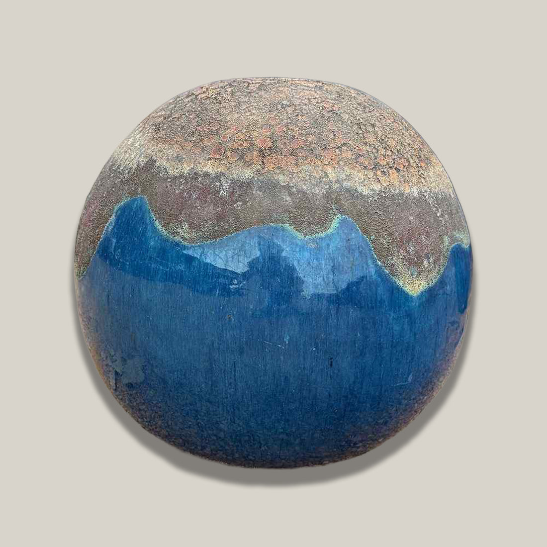 5010S43 - Angkor/Marble Green Ceramic Garden Sphere