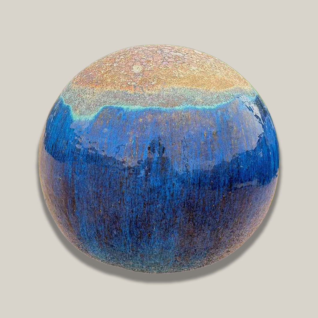 5010S43 - Angkor/Marble Green Ceramic Garden Sphere
