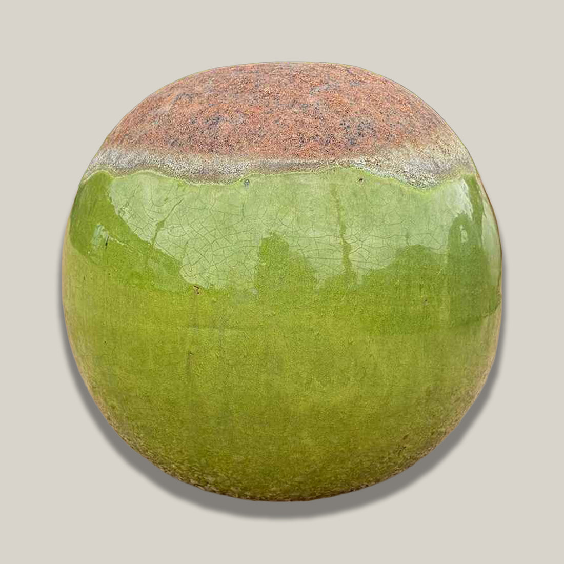 5011S42 - Angkor/Apple Green Ceramic Garden Sphere